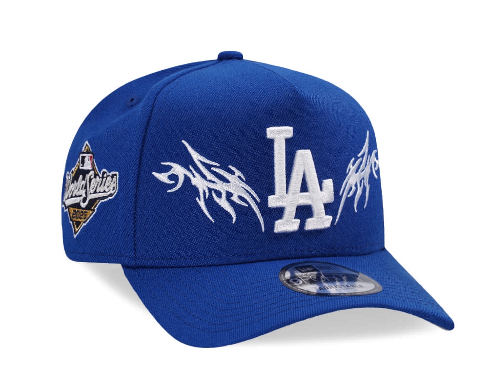 New Era Los Angeles Dodgers World Series 2025 Tribal Blue Prime Edition 9Forty A Frame Snapback Casquette