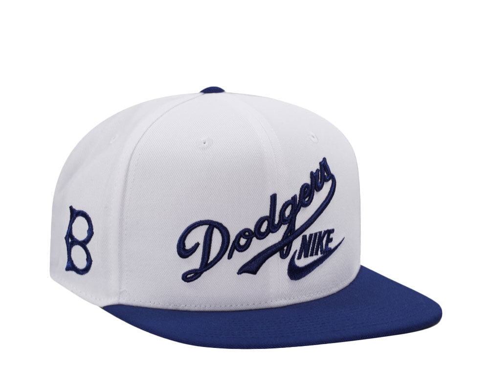 Nike Brooklyn Dodgers Cooperstown Dri-Fit White Edition Snapback Casquette