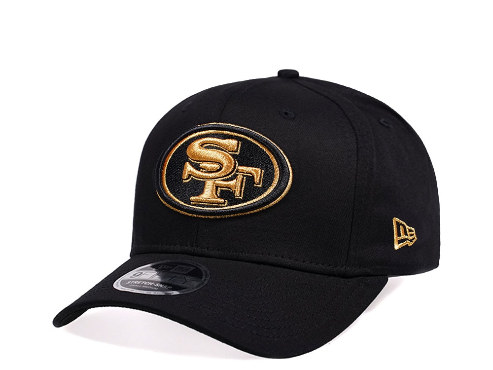 New Era San Francisco 49ers Black and Gold Edition 9Fifty Stretch Snapback Casquette