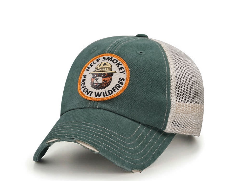American Needle Help Smokey Prevent Wildfires Trucker Snapback Casquette
