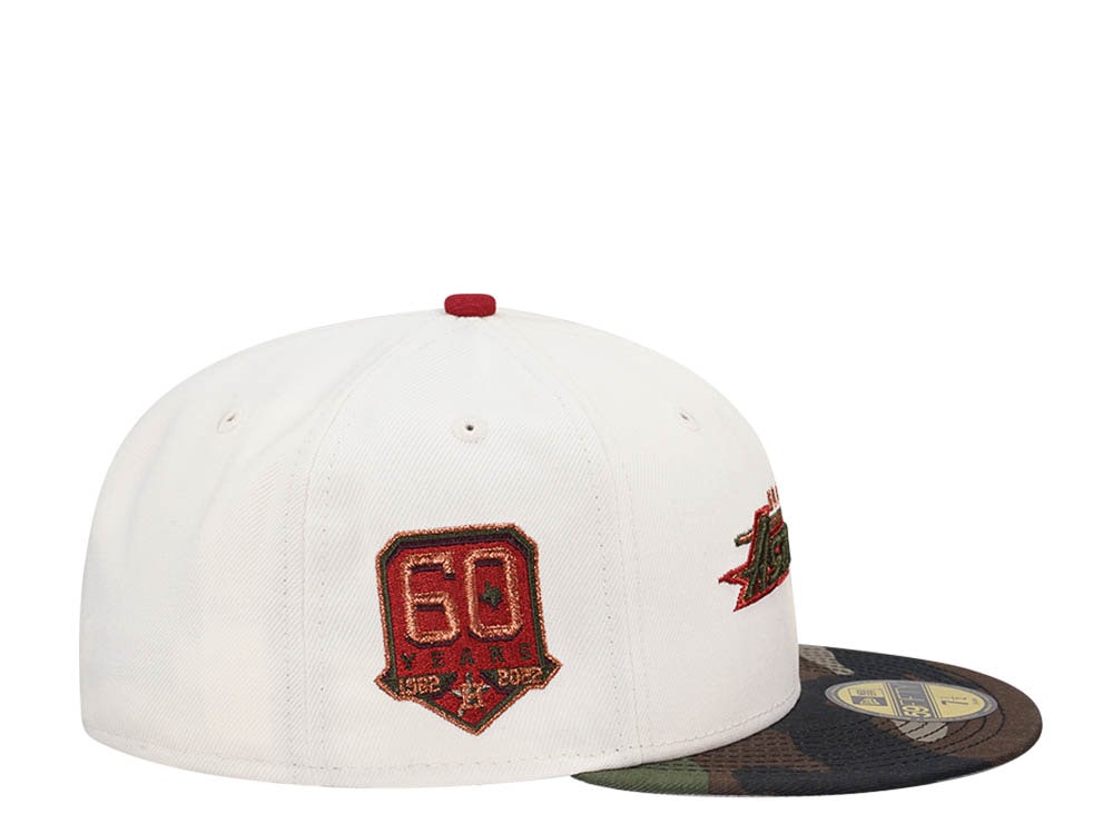 New Era Houston Astros 60 Years Chrome Camo Two Tone Edition 59Fifty Fitted Casquette