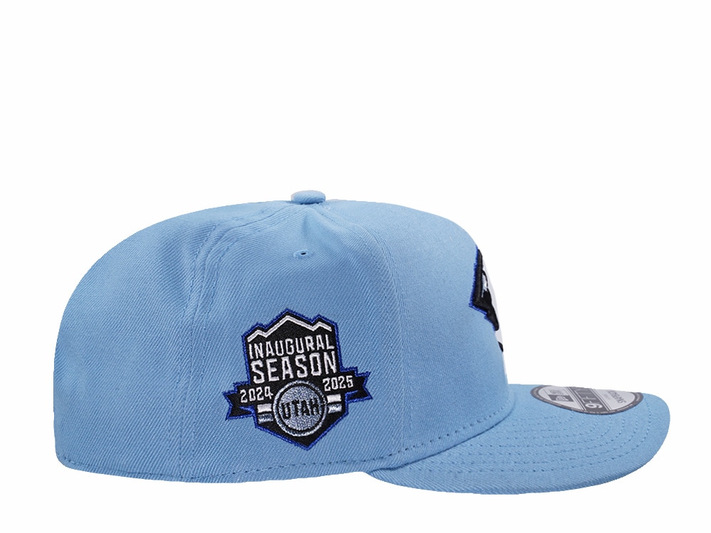 New Era Utah Mammoth Inaugural Season Sky Blue Prime Edition 9Fifty A Frame Snapback Casquette