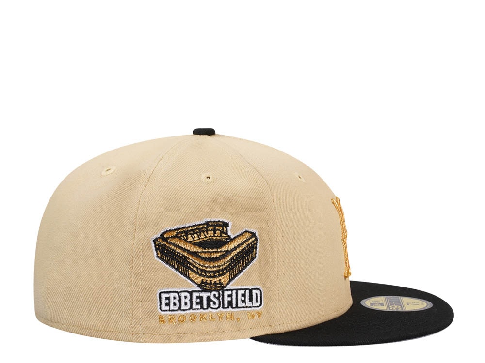 New Era Brooklyn Dodgers Ebbets Field Vegas Gold Two Tone Edition 59Fifty Fitted Casquette