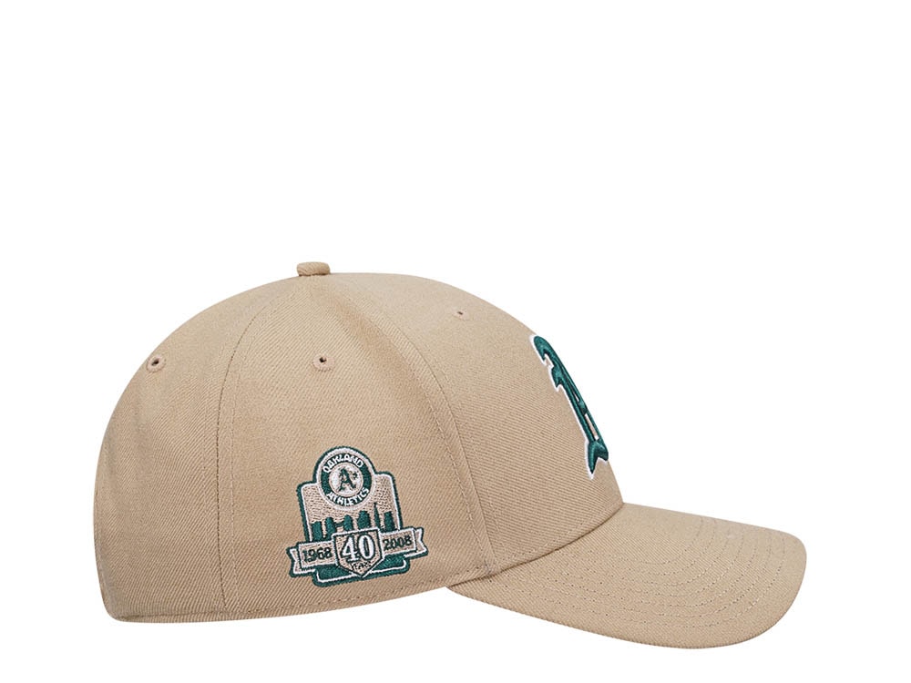 47Brand Oakland Athletics 40th Anniversary Khaki Sure Shot MVP Snapback Casquette