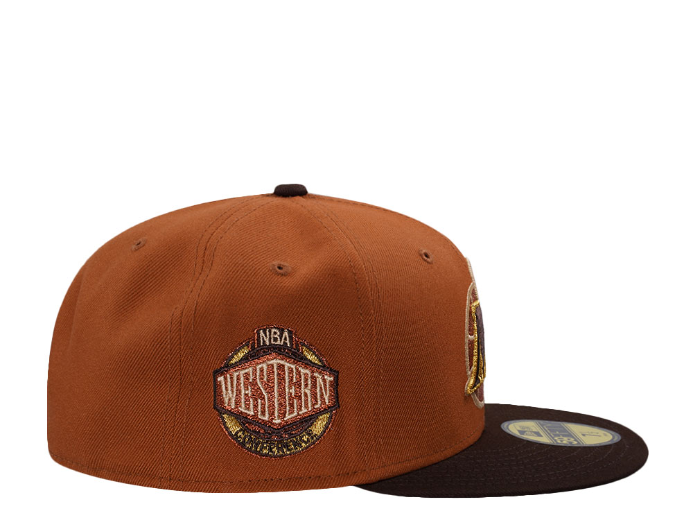 New Era Dallas Mavericks Western Conference Brown Two Tone Edition 59Fifty Fitted Casquette