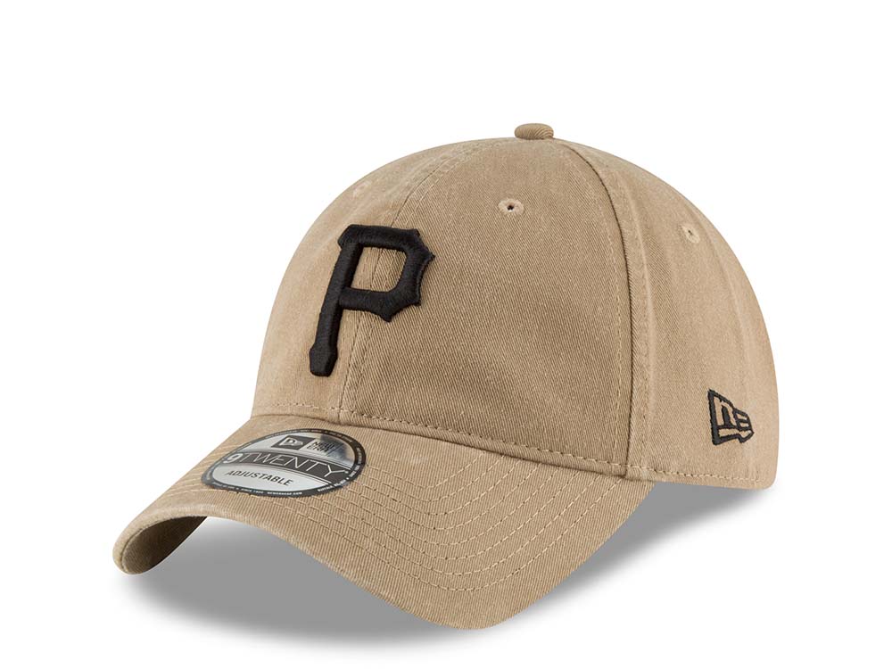 New Era Pittsburgh Pirates Khaki Core Classic 9Twenty Strapback Casquette