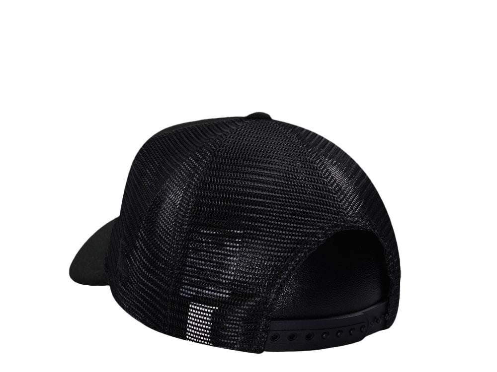 New Era Kansas City Chiefs Black Foam Trucker 9Forty A Frame Snapback Casquette