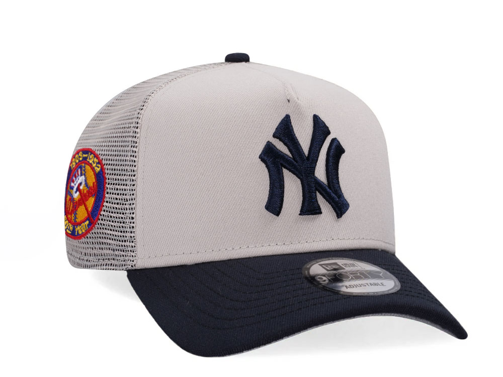 New Era New York Yankees 50th Anniversary Chrome Two Tone Edition 9Forty A Frame Trucker Snapback Casquette