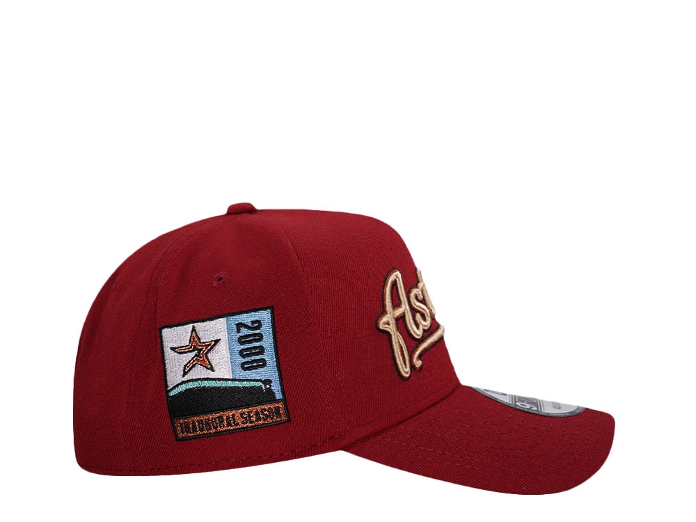 New Era Houston Astros Inaugural Season 2000 Brick 9Forty A Frame Snapback Casquette
