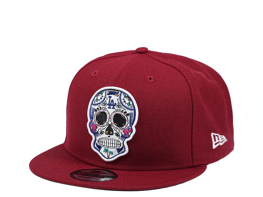 New Era Los Angeles Dodgers Skull Edition Red 9Fifty Snapback Casquette