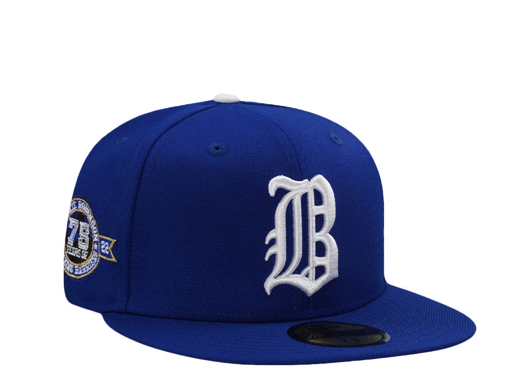 New Era Brooklyn Dodgers Jackie Robinson 75 Years Royal Blue Wool Edition 59Fifty Fitted Casquette