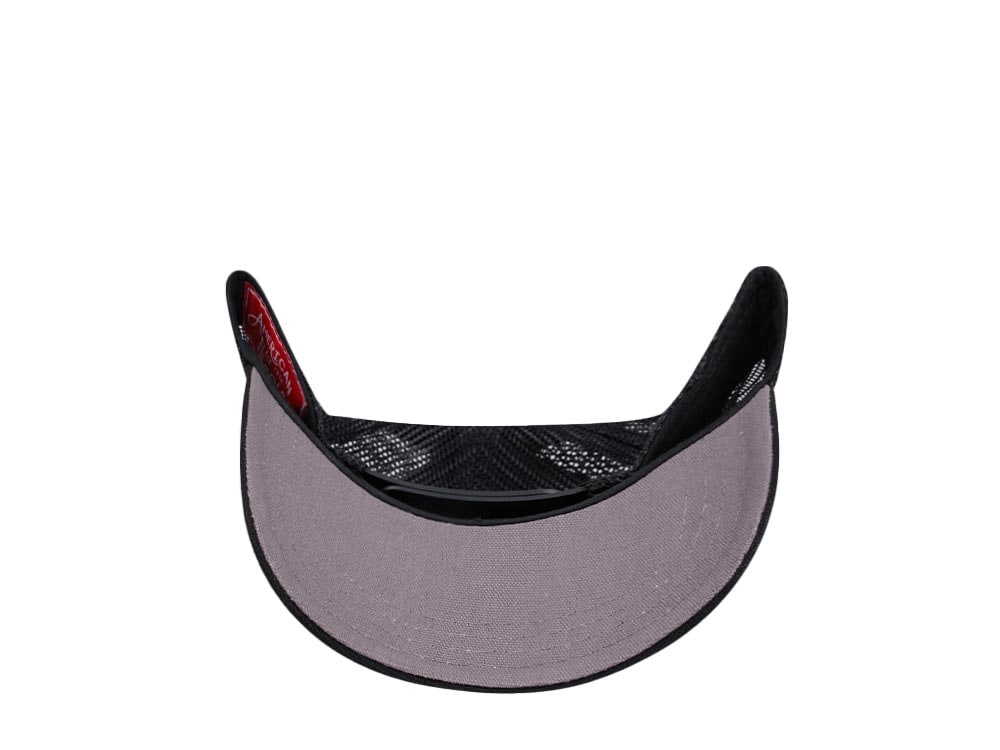 American Needle Los Angeles West Coast Valin Black Trucker Snapback Casquette