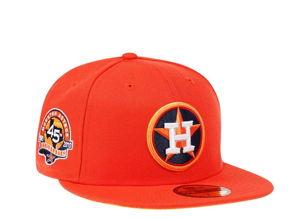 New Era Houston Astros 45th Anniversary Flash Orange Edition 59Fifty Fitted Casquette