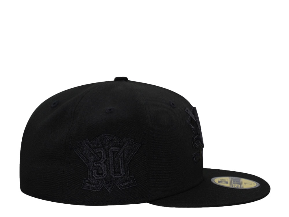 New Era Anaheim Ducks 30th Anniversary Black Out Pink Edition 59Fifty Fitted Casquette