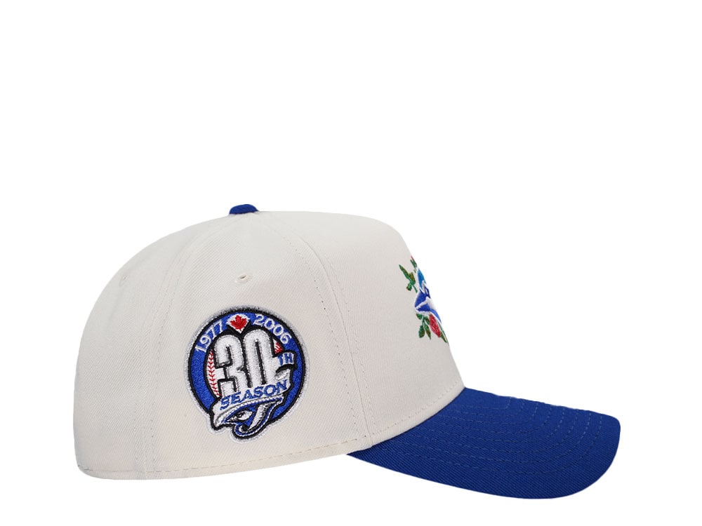 New Era Toronto Blue Jays 30th Season Floral Chrome Two Tone Edition 9Forty A Frame Snapback Casquette