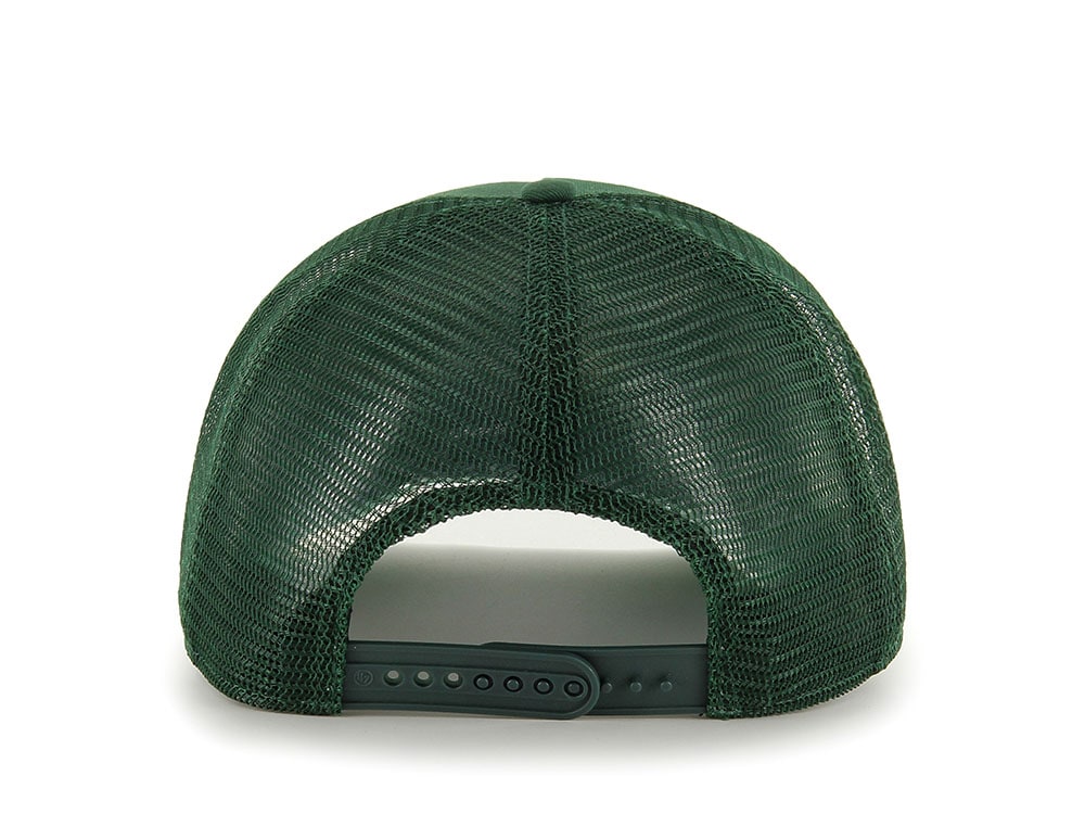 47Brand Oakland Athletics Dark Green World Series Chanpions Patch Edition Trucker Hitch Snapback Casquette