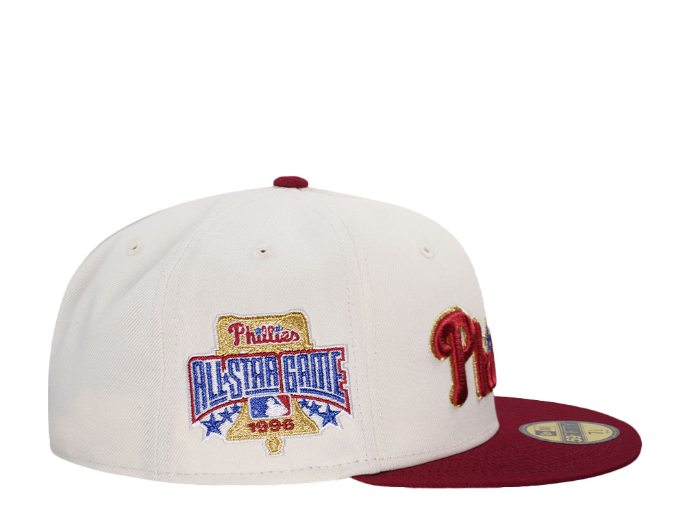 New Era Philadelphia Phillies All Star Game 1996 Chrome Gold Two Tone Edition 59Fifty Fitted Casquette