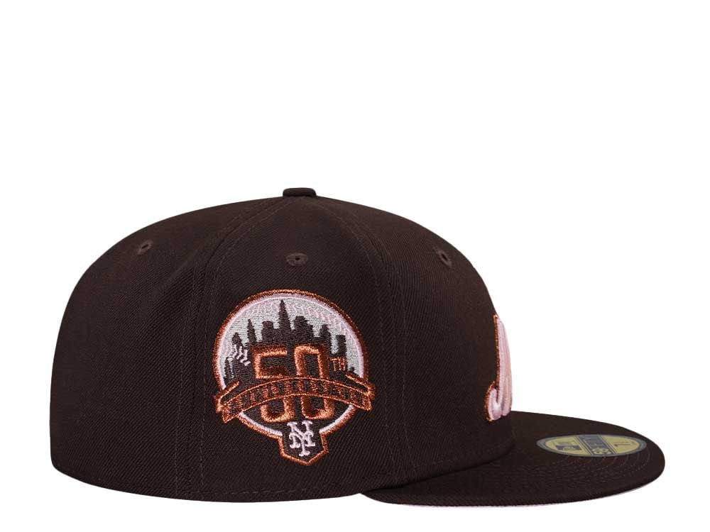 New Era New York Mets 50th Anniversary Burnt Pink Edition 59Fifty Fitted Casquette