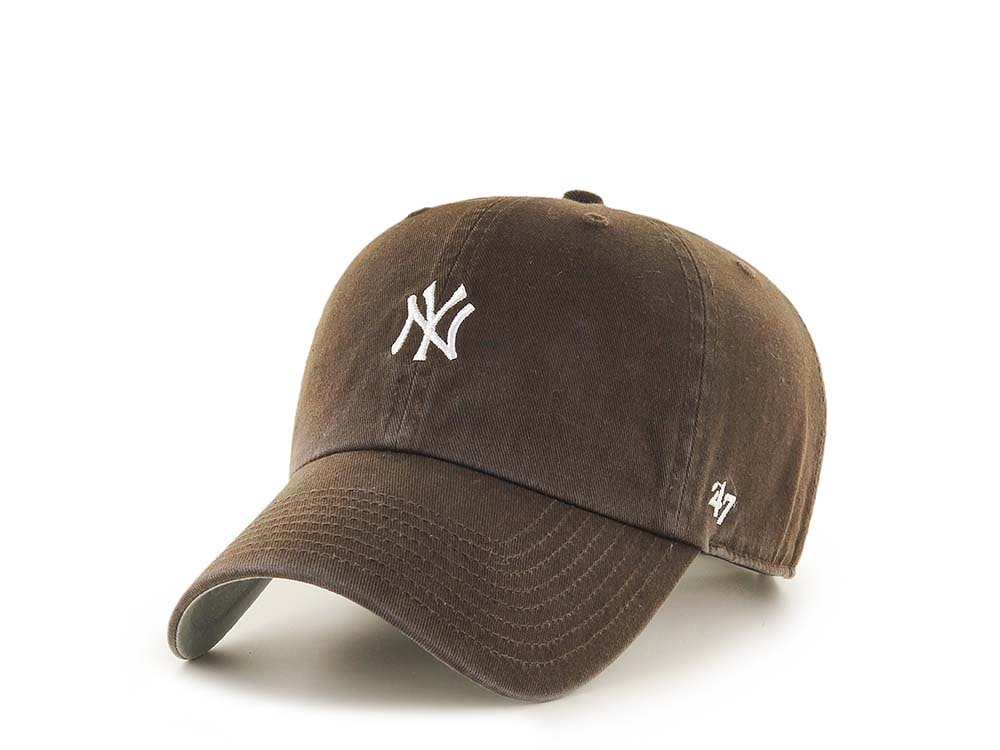 47Brand New York Yankees Brown Base Runner Clean up Strapback Casquette