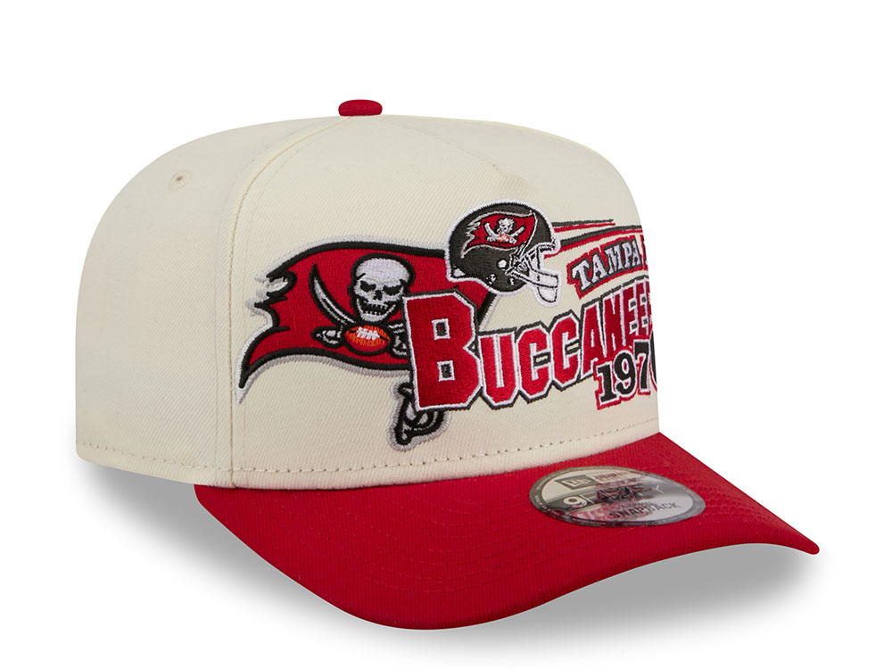 New Era Tampa Bay Buccaneers 1975 Classic Chrome Edition 9Fifty A Frame Snapback Casquette