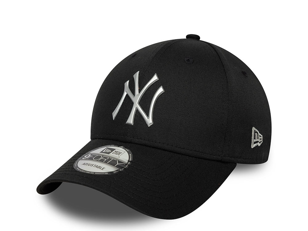 New Era New York Yankees Metallic Black  9Forty Snapback Casquette