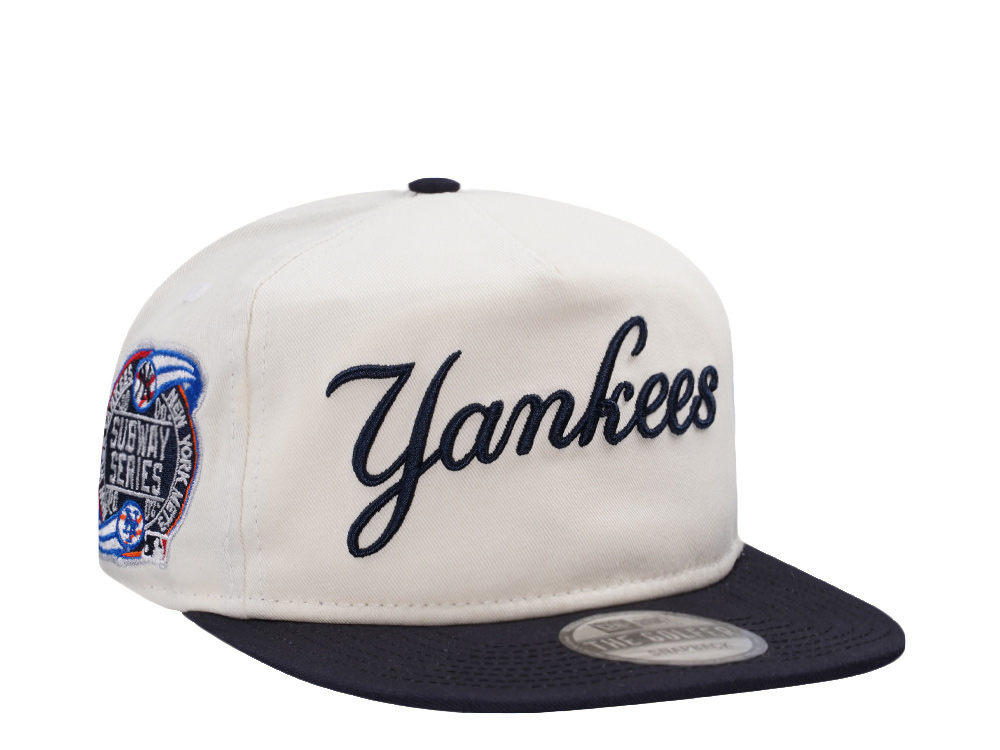 New Era New York Yankees Subway Series 2000 Chrome Two Tone Edition Golfer Snapback Casquette