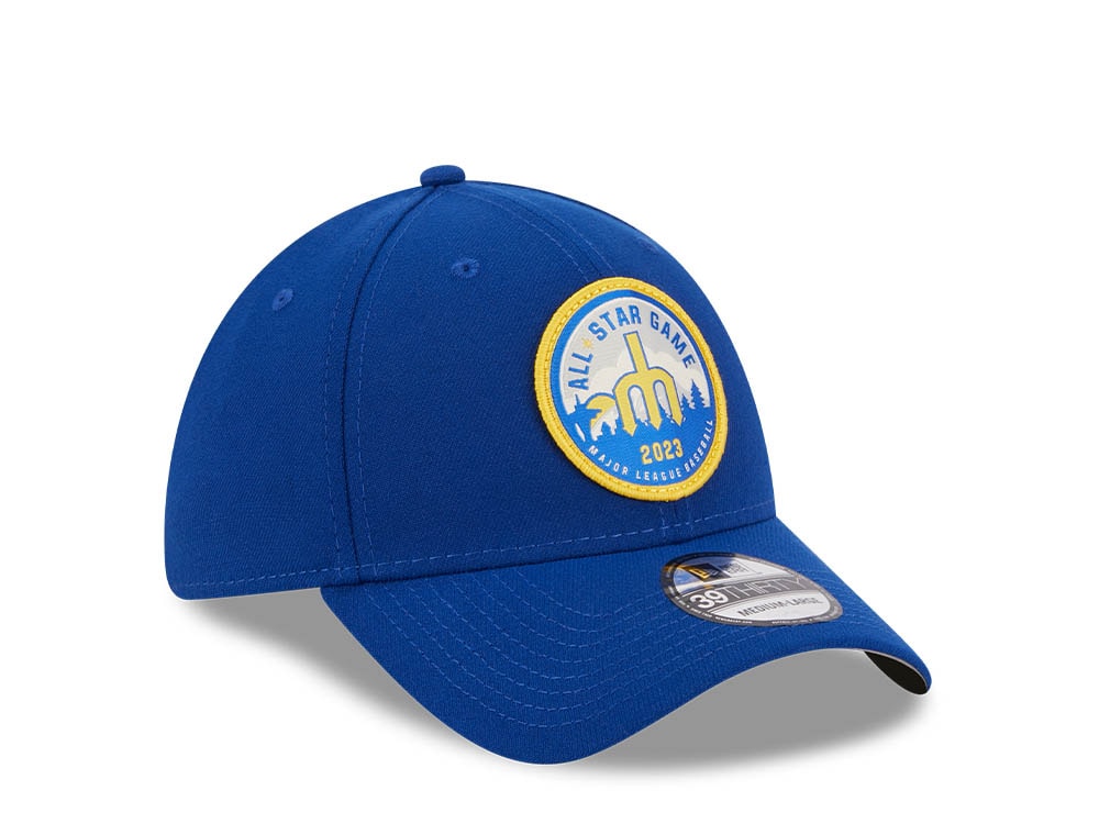 New Era Seattle Mariners All Star Game 2023 Patch E1 Blue 39Thirty Stretch Casquette