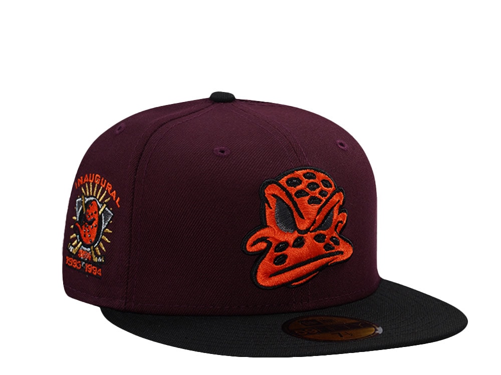 New Era Anaheim Ducks Inaugural Season Maroon Two Tone Edition 59Fifty Fitted Casquette