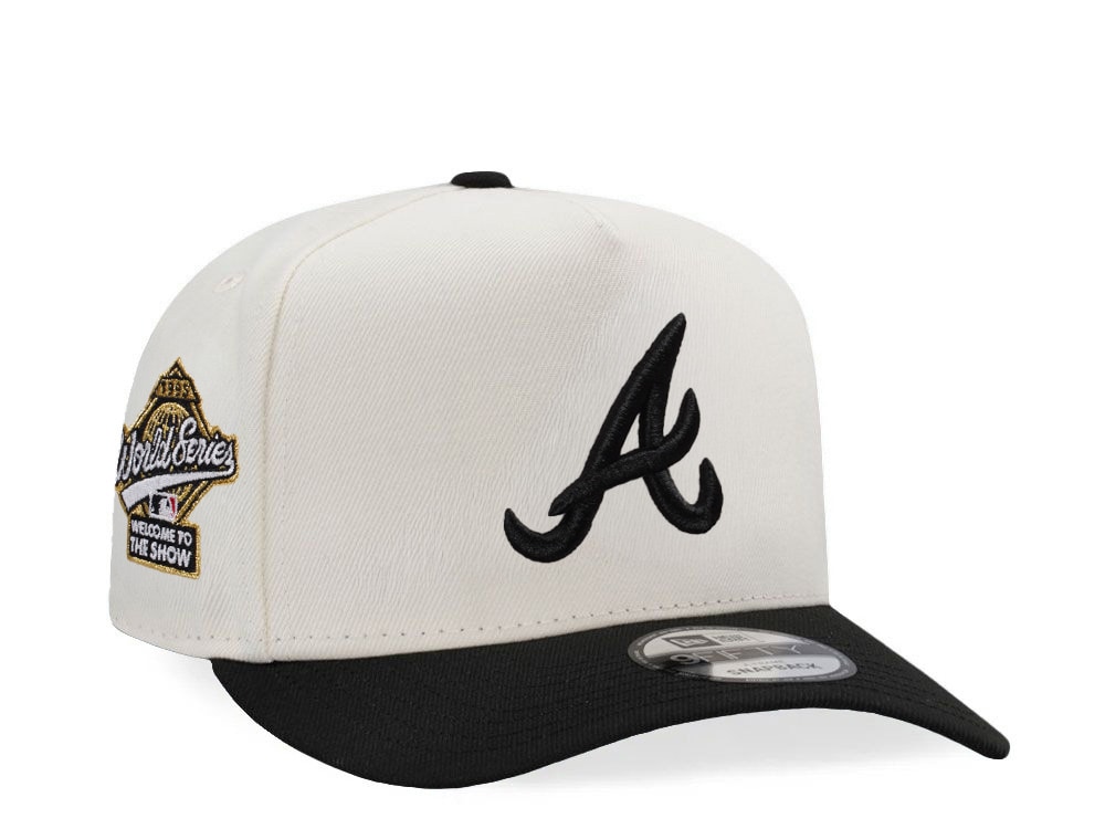 New Era Atlanta Braves World Series 1995 Chrome Two Tone Edition 9Fifty A Frame Snapback Casquette
