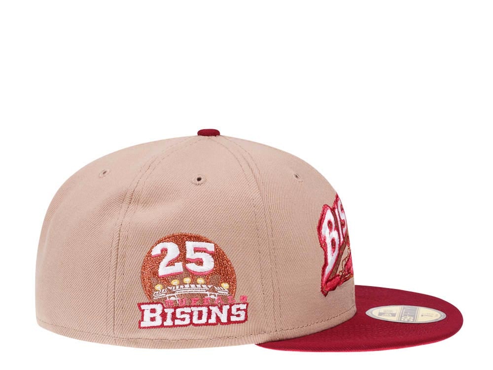 New Era Buffalo Bisons 25th Anniversary Wild Strawberry Edition 59Fifty Fitted Casquette