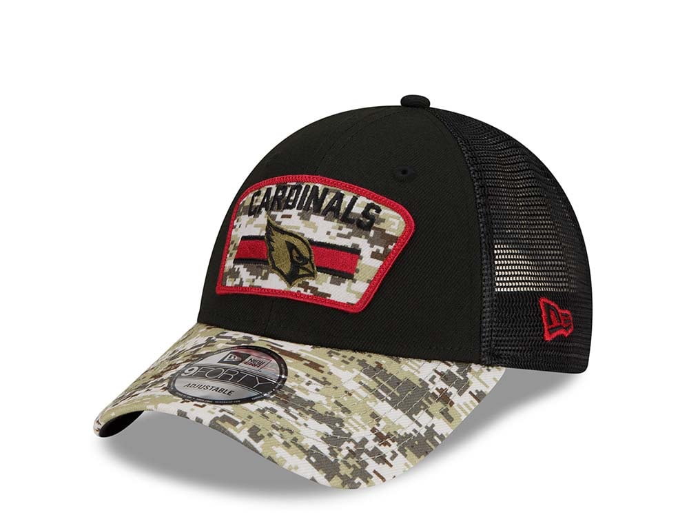 New Era Arizona Cardinals Salute to Service 21 9Forty Trucker Snapback Casquette