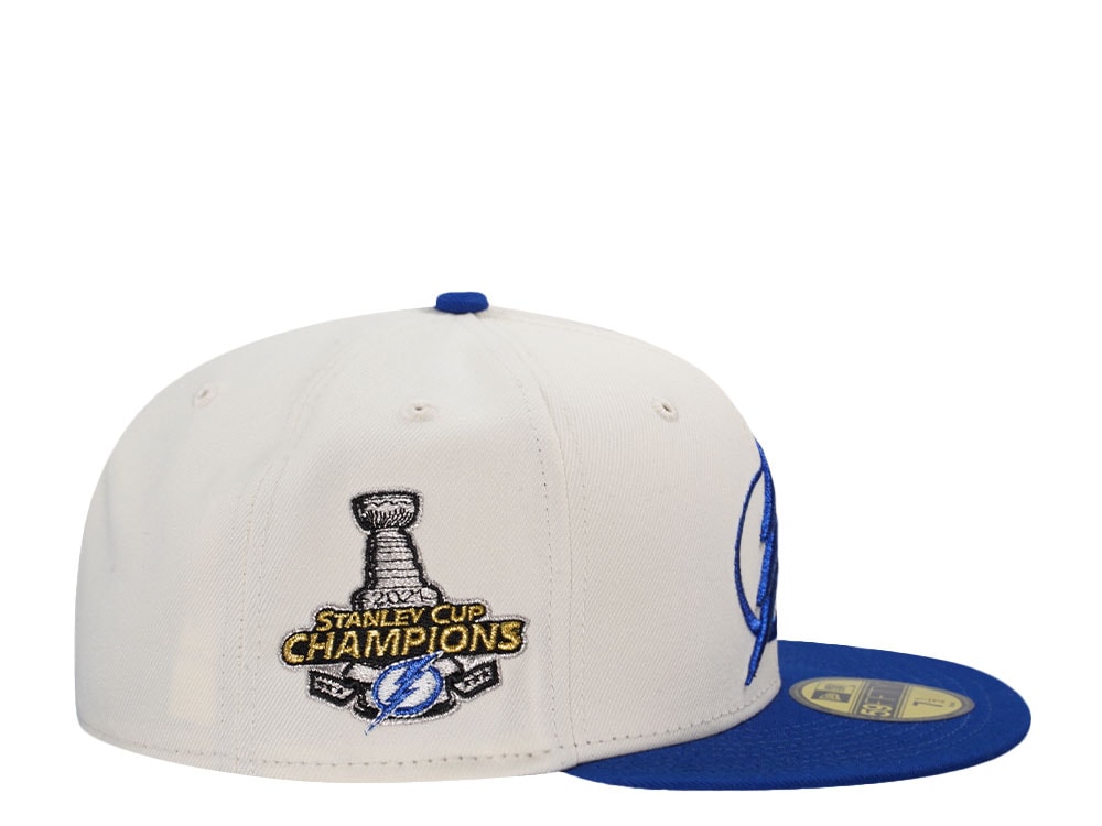 New Era Tampa Bay Lightning Stanley Cup Champions 2021 Chrome Two Tone Edition 59Fifty Fitted Casquette