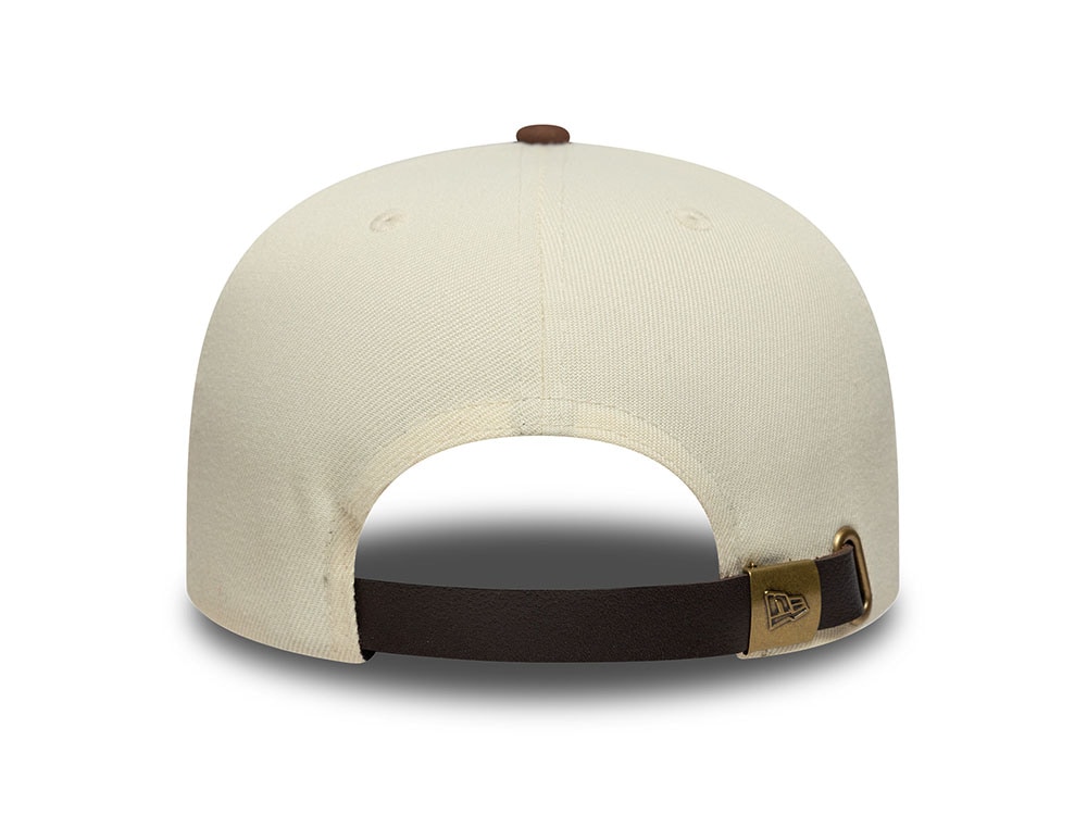 New Era New York Yankees Light Brown Suede Visor Edition 9Fifty A Frame Strapback Casquette