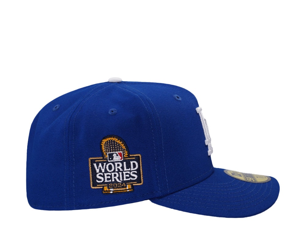 New Era Los Angeles Dodgers World Series 2024 Blue Prime Edition 59Fifty Pre Curved Fitted Casquette