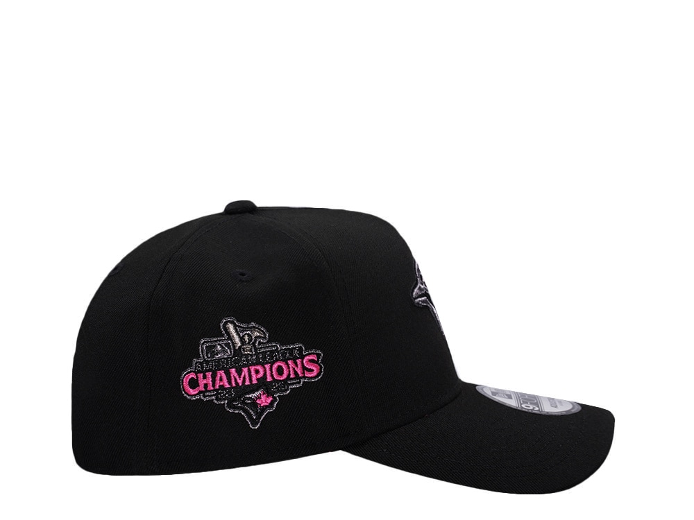 New Era Toronto Blue Jays American League Champions Pink Glow Black Prime Edition 9Forty A Frame Snapback Casquette