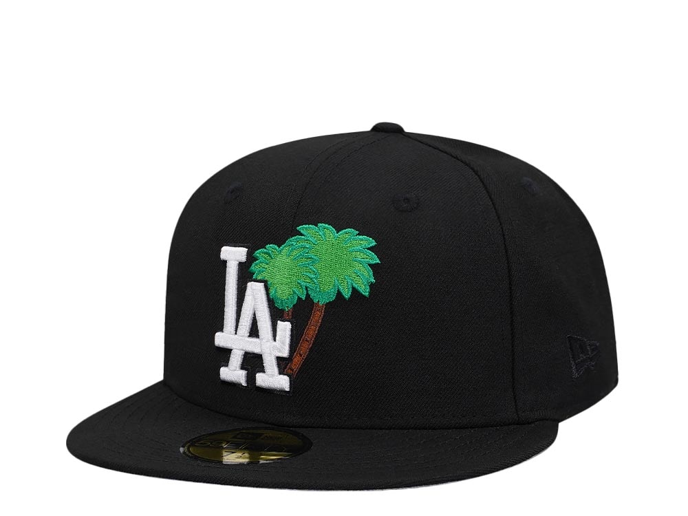 New Era Los Angeles Dodgers Black Palm Tree Edition 59Fifty Fitted Casquette