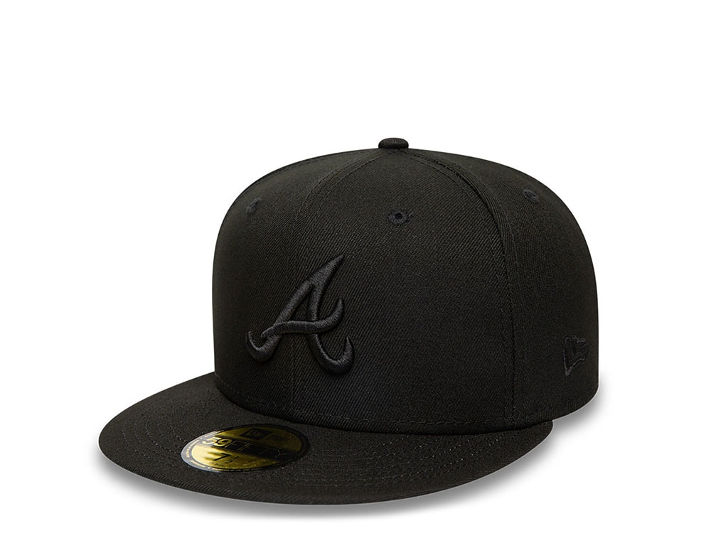 New Era Atlanta Braves Plain Blackout Prime Edition 59Fifty Fitted Casquette