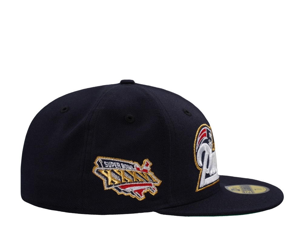 New Era New England Patriots Super Bowl XXXVI Wool Navy Throwback Edition 59Fifty Fitted Casquette