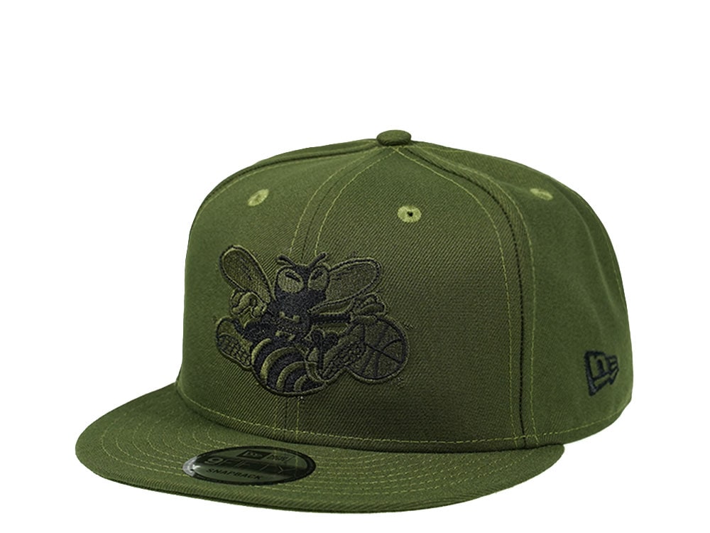 New Era Charlotte Hornets Rifle Green Edition 9Fifty Snapback Casquette