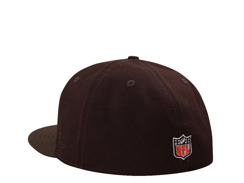 New Era Cleveland Browns 60th Anniversary Burnt Wood Two Tone Edition 59Fifty Fitted Casquette