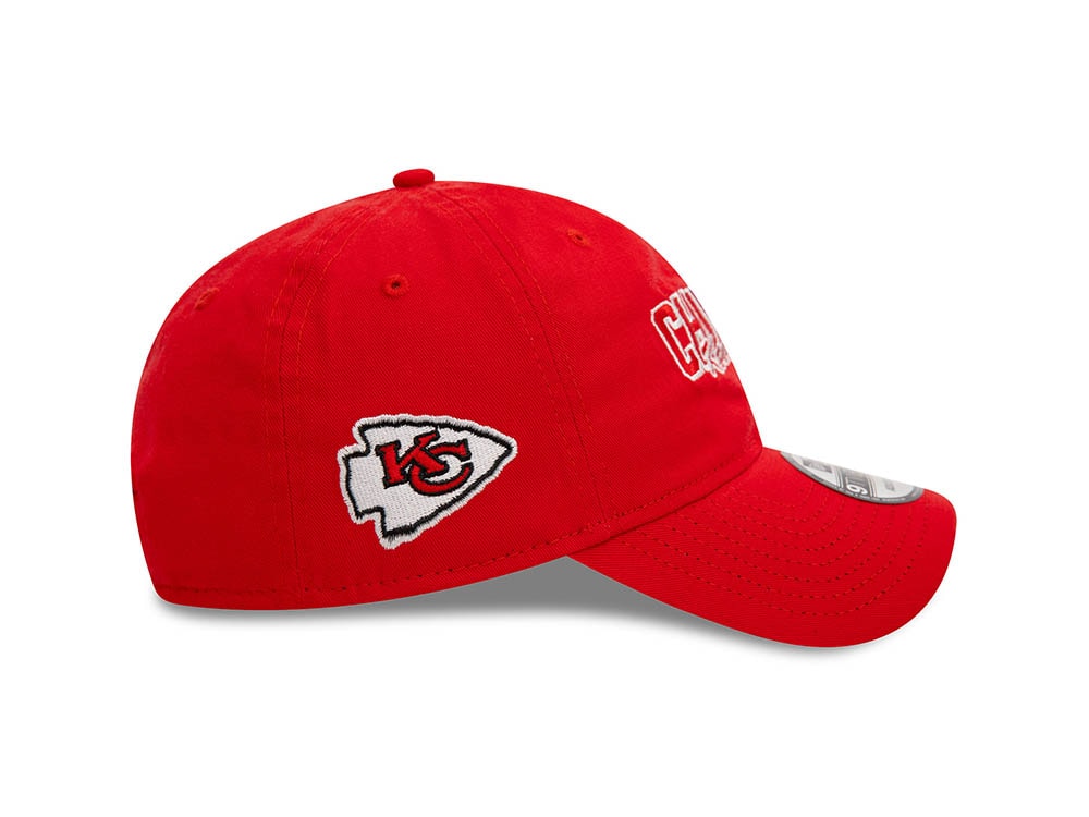 New Era Kansas City Chiefs NFL Script Red 9Twenty Strapback Casquette