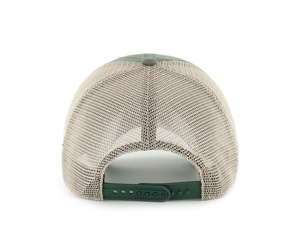 47Brand Oakland Athletics Bottle Green Four Stroke Edition Trucker Clean Up Snapback Casquette