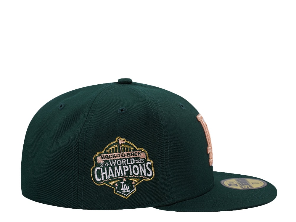 New Era Los Angeles Dodgers World Series 2025 Dark Green Prime Edition 59Fifty Fitted Casquette