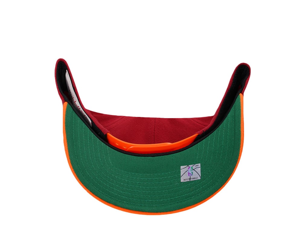 Mitchell & Ness Miami Heat Two Tone Pro Crown Fit Snapback Casquette