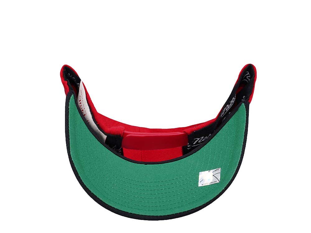 Mitchell & Ness Portland Trail Blazers Team Two Tone 2.0 Hardwood Classic Red Flex Snapback Casquette