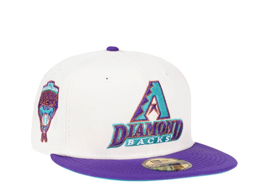 New Era Arizona Diamondbacks Inaugural Season 1998 Cream Dome Edition 59Fifty Fitted Casquette