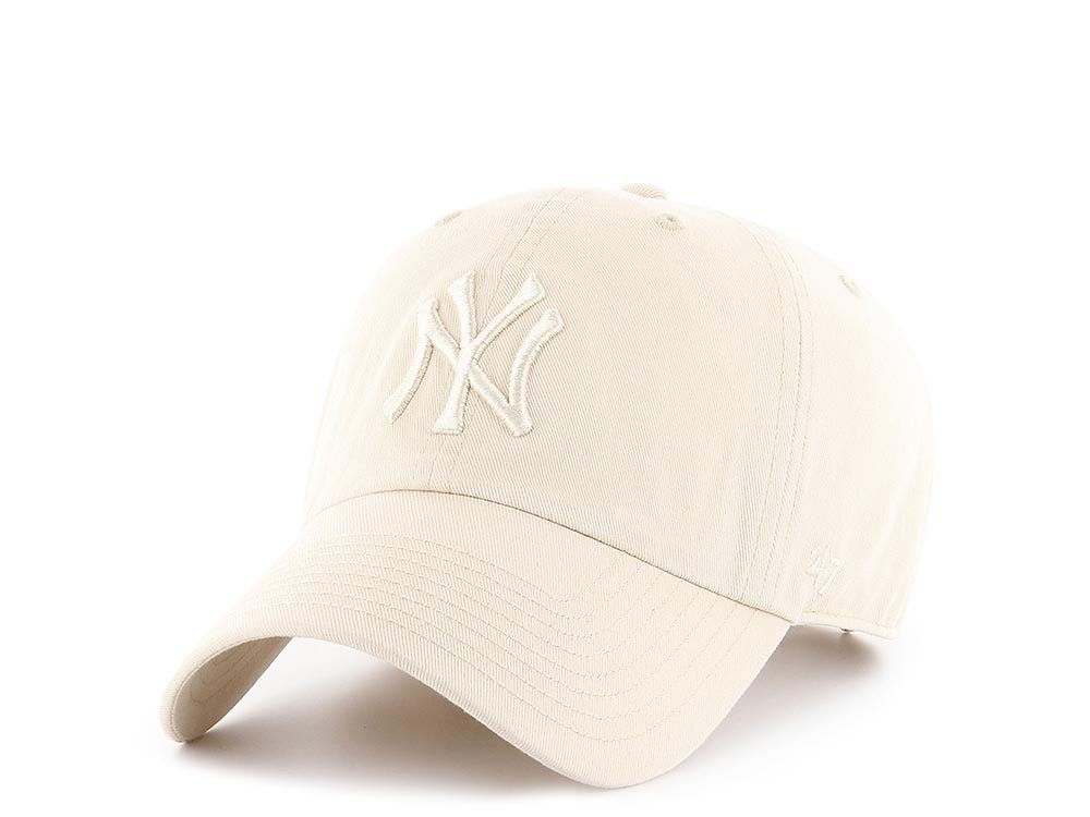 47Brand New York Yankees Natural Tonal Clean up Strapback Casquette