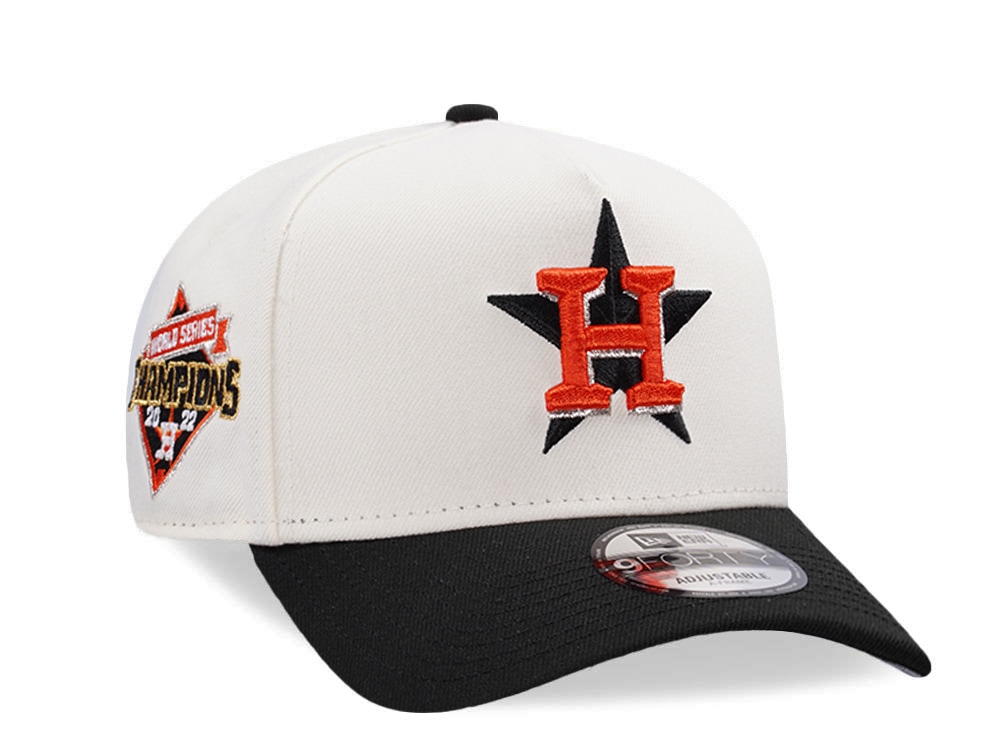New Era Houston Astros World Series Champions Chrome Two Tone Edition 9Forty A Frame Snapback Casquette