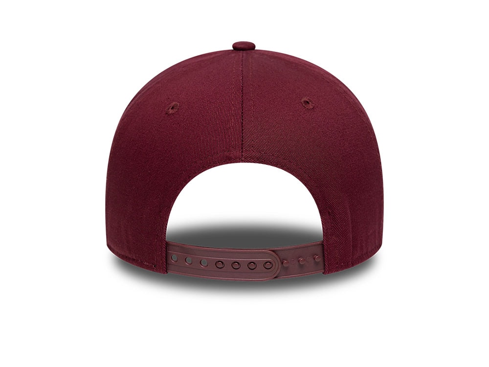 New Era Patch Washed Dark Red Edition 9Forty A Frame Snapback Casquette