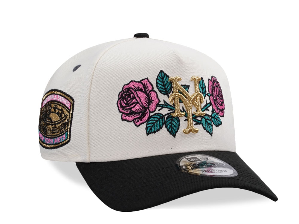New Era New York Mets World Series 1969 Rose Chrome Two Tone Edition 9Forty A Frame Snapback Casquette